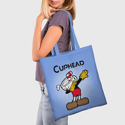 Сумка-шопер Cuphead Dab, цвет: 3D-принт — фото 2
