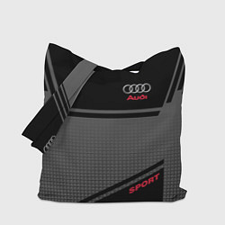 Сумка-шопер Audi: Crey & Black, цвет: 3D-принт