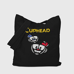 Сумка-шопер Cuphead: Mugman Faces, цвет: 3D-принт