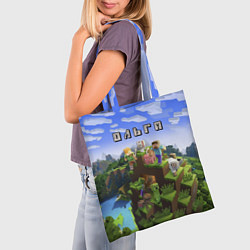 Сумка-шопер Minecraft: Ольга, цвет: 3D-принт — фото 2