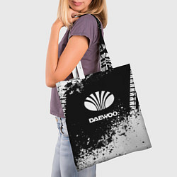Сумка-шопер Daewoo: Black Spray, цвет: 3D-принт — фото 2