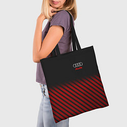 Сумка-шопер Audi: Red Lines, цвет: 3D-принт — фото 2