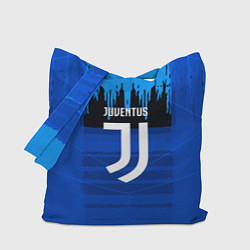 Сумка-шопер FC Juventus: Blue Abstract, цвет: 3D-принт