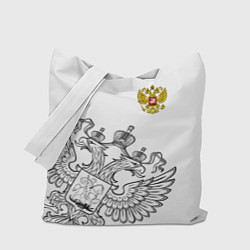 Сумка-шопер Russia: White Edition, цвет: 3D-принт