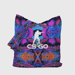 Сумка-шопер CS:GO Violet Hyper Beast, цвет: 3D-принт