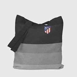 Сумка-шопер ФК Атлетико Мадрид: Серый стиль, цвет: 3D-принт