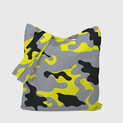 Сумка-шоппер Yellow & Grey Camouflage