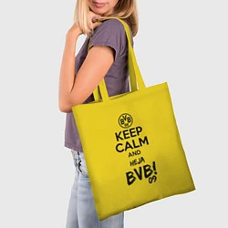 Сумка-шопер Keep Calm & Heja BVB, цвет: 3D-принт — фото 2