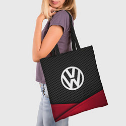 Сумка-шопер Volkswagen: Grey Carbon, цвет: 3D-принт — фото 2