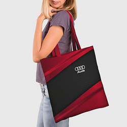 Сумка-шопер Audi: Red Sport, цвет: 3D-принт — фото 2