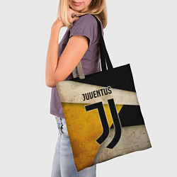 Сумка-шопер FC Juventus: Old Style, цвет: 3D-принт — фото 2
