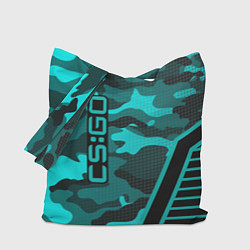 Сумка-шопер CS:GO Blue Camo, цвет: 3D-принт