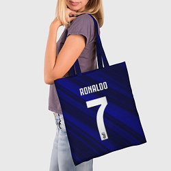Сумка-шопер Ronaldo 7: Blue Sport, цвет: 3D-принт — фото 2