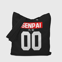 Сумка-шопер Senpai 00: Black Style, цвет: 3D-принт