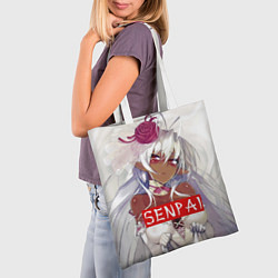 Сумка-шопер Senpai: White Girl, цвет: 3D-принт — фото 2
