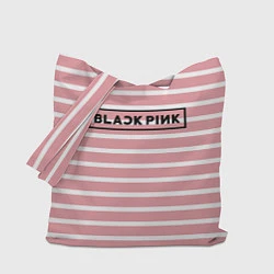 Сумка-шопер Black Pink: Striped Geometry, цвет: 3D-принт