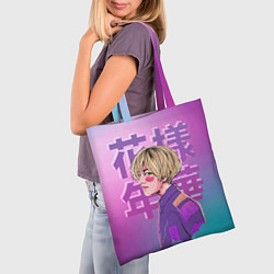 Сумка-шопер Taehyung BTS, цвет: 3D-принт — фото 2