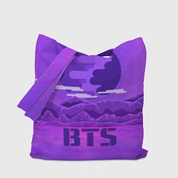 Сумка-шопер BTS: Violet Mountains, цвет: 3D-принт