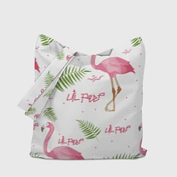 Сумка-шопер Lil Peep: Pink Flamingo, цвет: 3D-принт