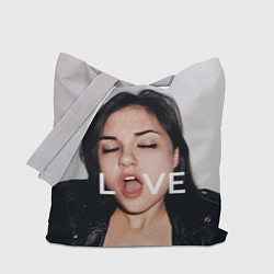 Сумка-шопер Sasha Grey: LOVE, цвет: 3D-принт