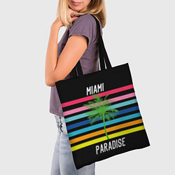 Сумка-шопер Miami Paradise, цвет: 3D-принт — фото 2