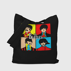 Сумка-шопер The Beatles: Pop Art, цвет: 3D-принт