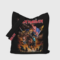 Сумка-шопер Iron Maiden: USA Warriors, цвет: 3D-принт