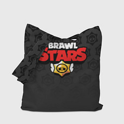 Сумка-шопер Brawl Stars: Black Team, цвет: 3D-принт