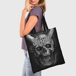 Сумка-шопер Slipknot: Devil Skull, цвет: 3D-принт — фото 2