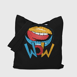 Сумка-шопер Wow - lips with tongue, цвет: 3D-принт