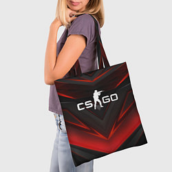 Сумка-шопер CS GO logo, цвет: 3D-принт — фото 2