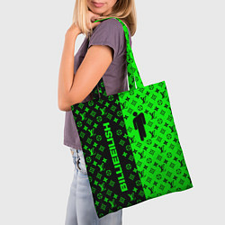Сумка-шопер BILLIE EILISH x LV Green, цвет: 3D-принт — фото 2