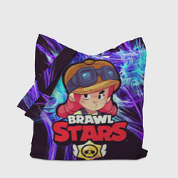 Сумка-шопер Brawl Stars - Jessie, цвет: 3D-принт