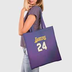 Сумка-шопер Los Angeles Lakers Kobe Brya, цвет: 3D-принт — фото 2