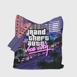 Сумка-шопер Grand Theft Auto Vice City, цвет: 3D-принт