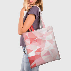 Сумка-шопер Pink abstraction, цвет: 3D-принт — фото 2