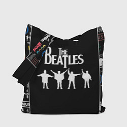 Сумка-шопер Beatles, цвет: 3D-принт
