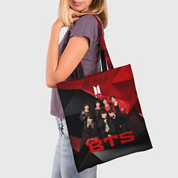 Сумка-шопер BTS, цвет: 3D-принт — фото 2