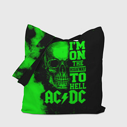 Сумка-шопер I'm on the highway to hell ACDC, цвет: 3D-принт