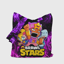 Сумка-шопер BRAWL STARS SANDY, цвет: 3D-принт