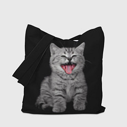 Сумка-шопер Кричащий кот, цвет: 3D-принт