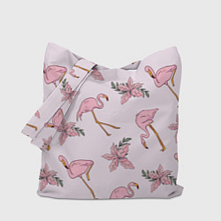 Сумка-шоппер Розовый фламинго