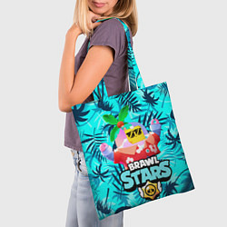 Сумка-шопер BRAWL STARS TROPICAL SPROUT, цвет: 3D-принт — фото 2