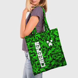 Сумка-шопер MINECRAFT CREEPER, цвет: 3D-принт — фото 2