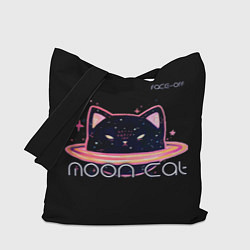 Сумка-шопер Face Off- Moon cat, цвет: 3D-принт