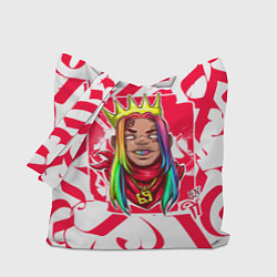 Сумка-шопер 6ix9ine Tekashi, цвет: 3D-принт