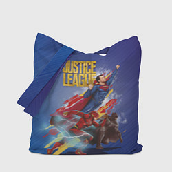 Сумка-шопер Justice League, цвет: 3D-принт