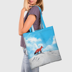 Сумка-шопер Лиса и небеса, цвет: 3D-принт — фото 2
