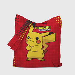 Сумка-шопер Pikachu Pika Pika, цвет: 3D-принт