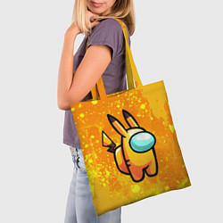 Сумка-шопер AMONG US - Pikachu, цвет: 3D-принт — фото 2